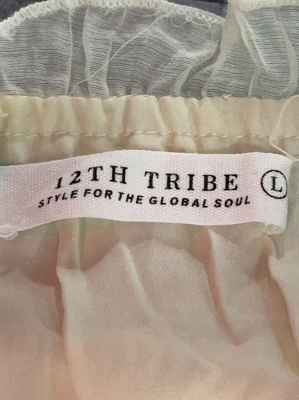 12th Tribe Dahlia Baby Yellow Tank - Size L - Picture 13 of 13